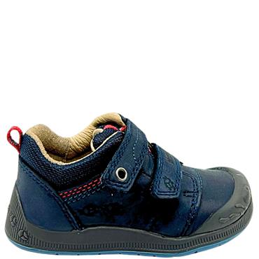 STARTRITE SOFT 2 STRAP VEL SHOE - NAVY